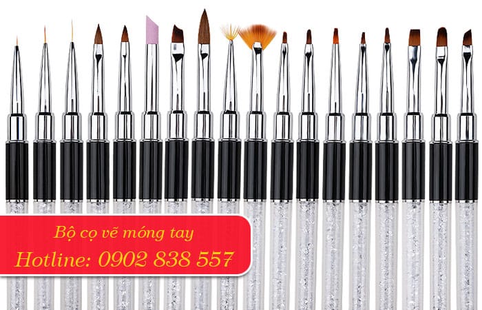 bộ cọ vẽ móng tay