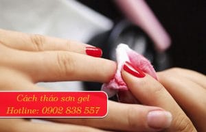 cách tháo sơn gel