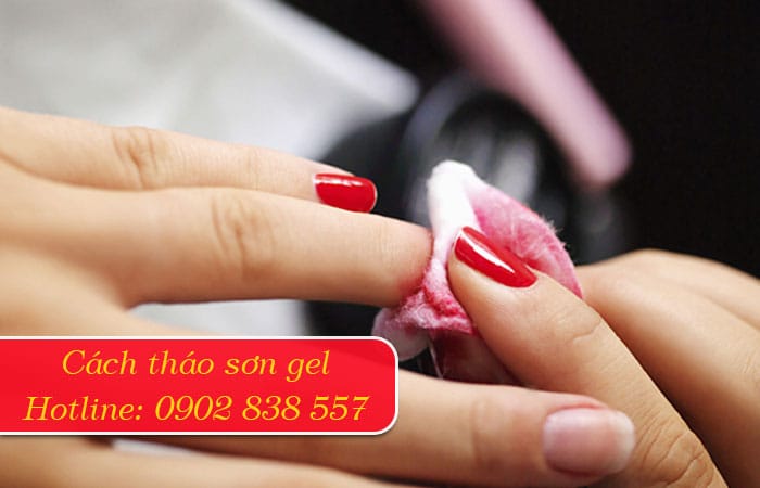 cách tháo sơn gel