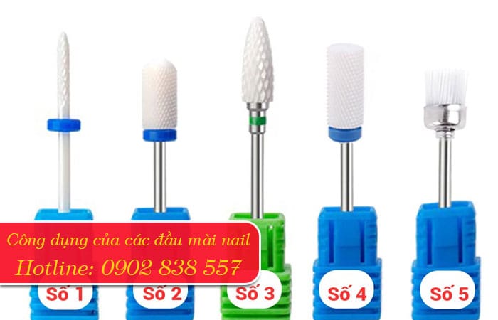 công dụng của các đầu mài nail